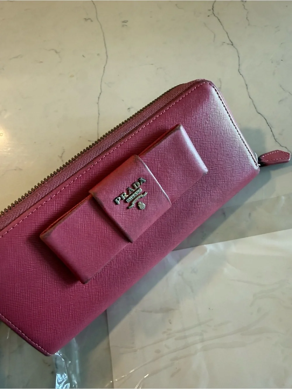 Prada sleek zip
